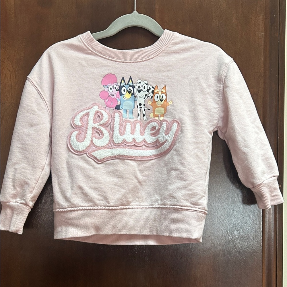 Kids Light Pink Sweatsuit Bluey